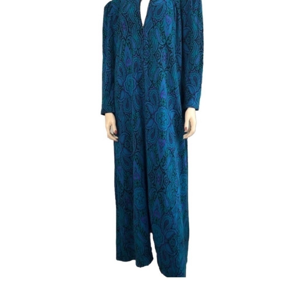 Blue and Purple Patterned Jumpsuit